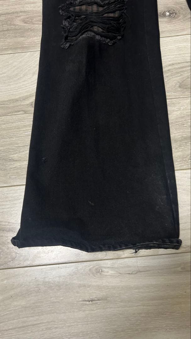 afb フレアパンツBLACK ブーツカット