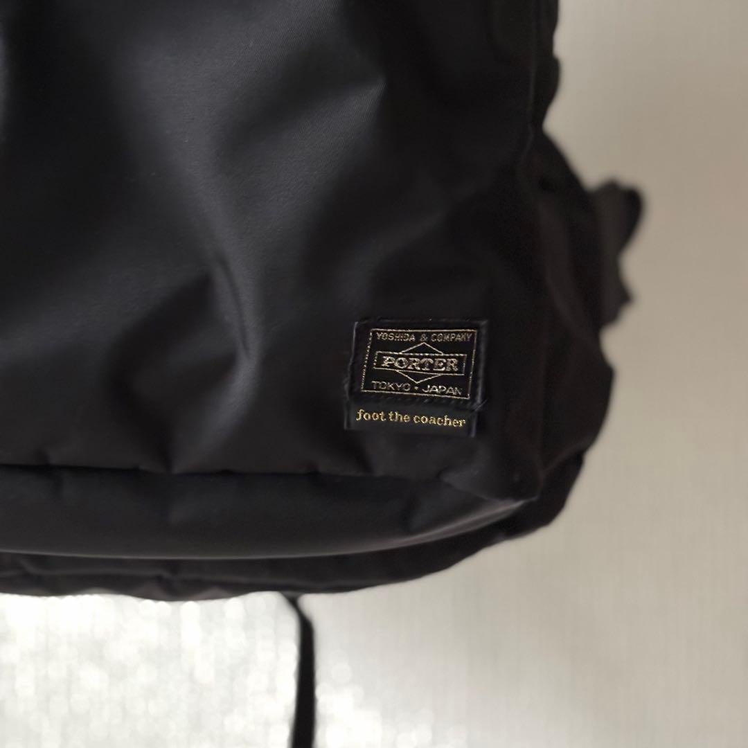 PORTER × foot the coacher デイパック リュック 鞄 黒