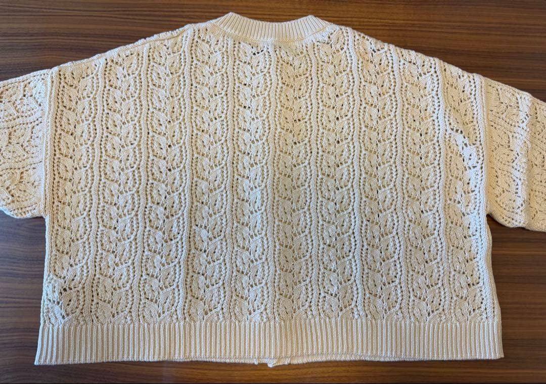 【2/15(日)迄限定】新品未使用　プリスティン　透かし編みカーディガン