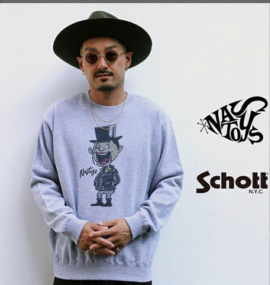 NASTOYS×Schott スウェット トレーナー