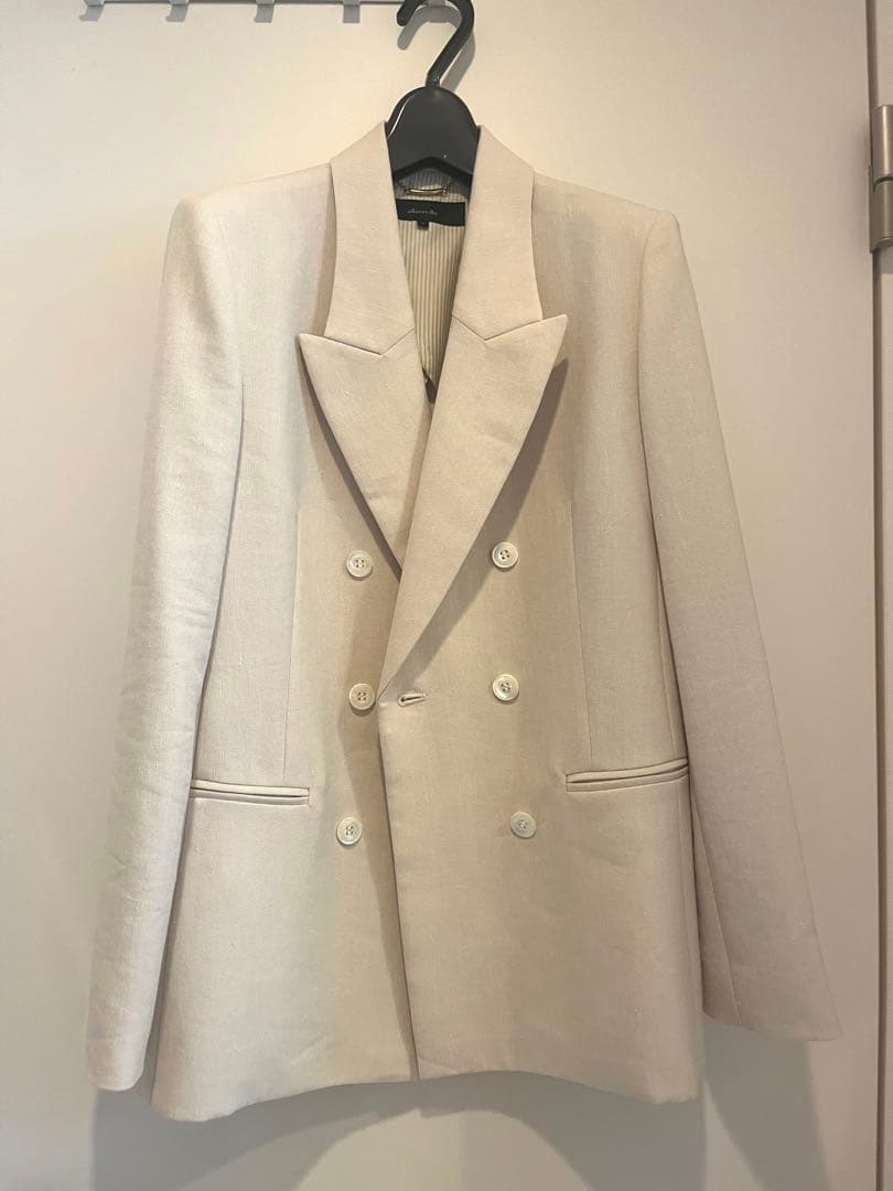 allureville マットクロスダブルブレストジャケット