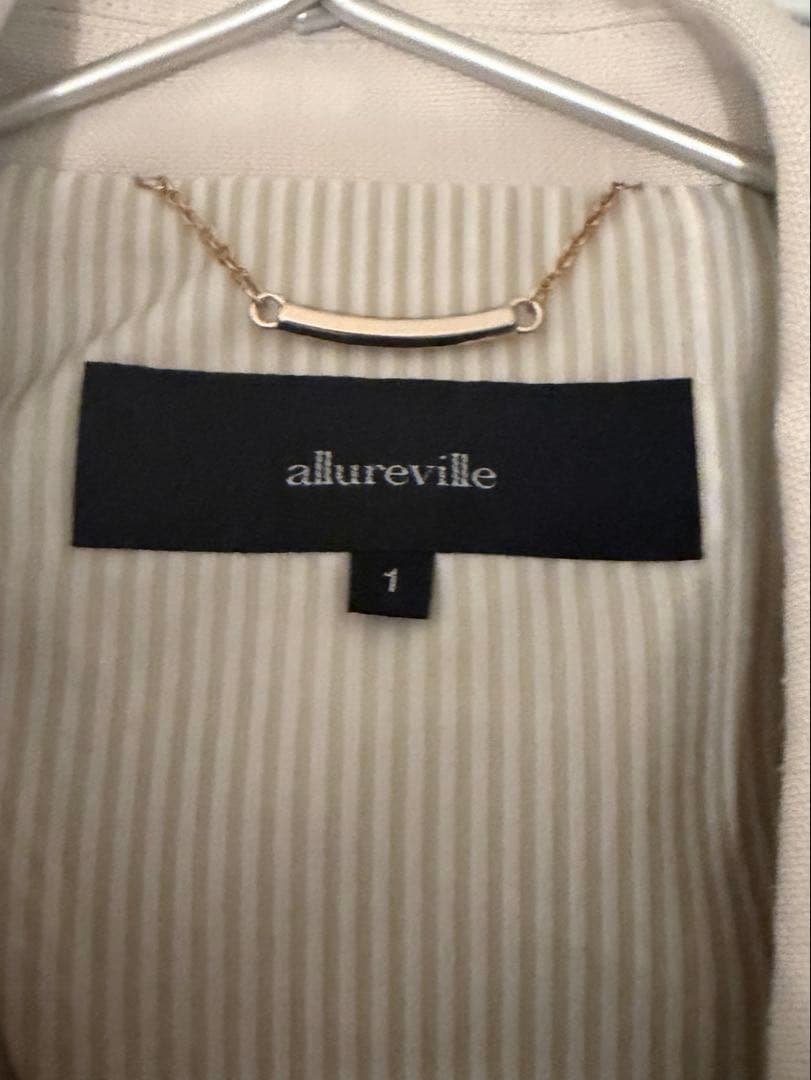 allureville マットクロスダブルブレストジャケット