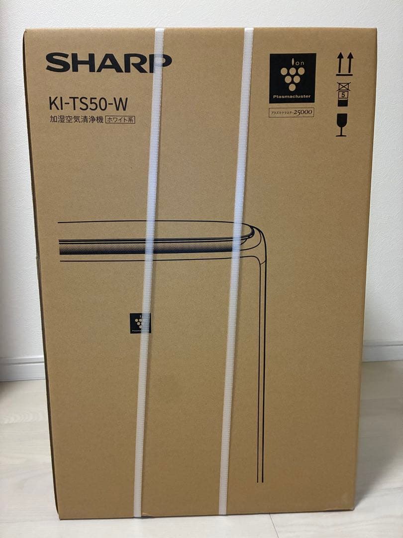 【新品・未開梱】 SHARP 加湿空気清浄機 KI-TS50-W