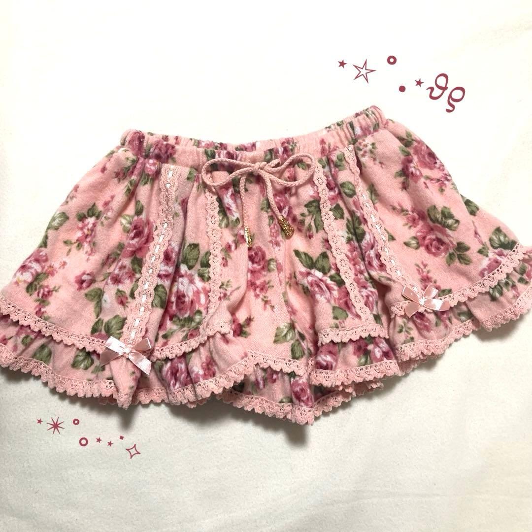入手困難 当時物 LIZLISA リズリサ 花柄 ミニスカート スカパン ピンク