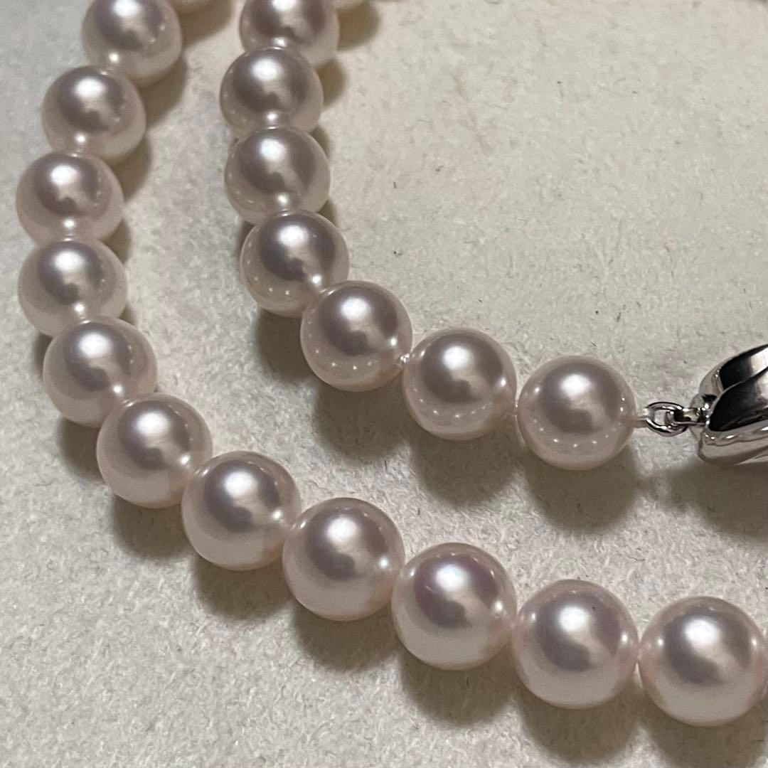 ケース付き専用【花珠級✨鑑別所】あこや真珠 ネックレス 7.5-8.0 パール