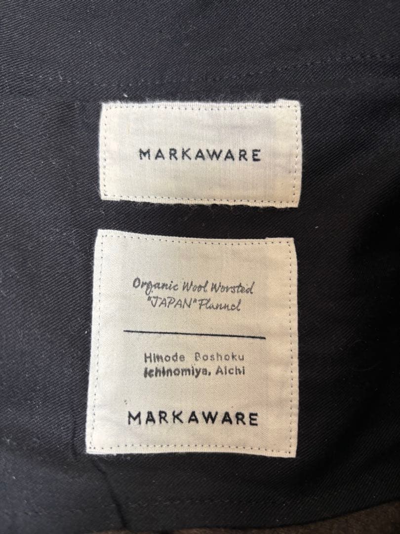 パンツ FRONT PLEATS PEGTOP ORGANIC WOOL