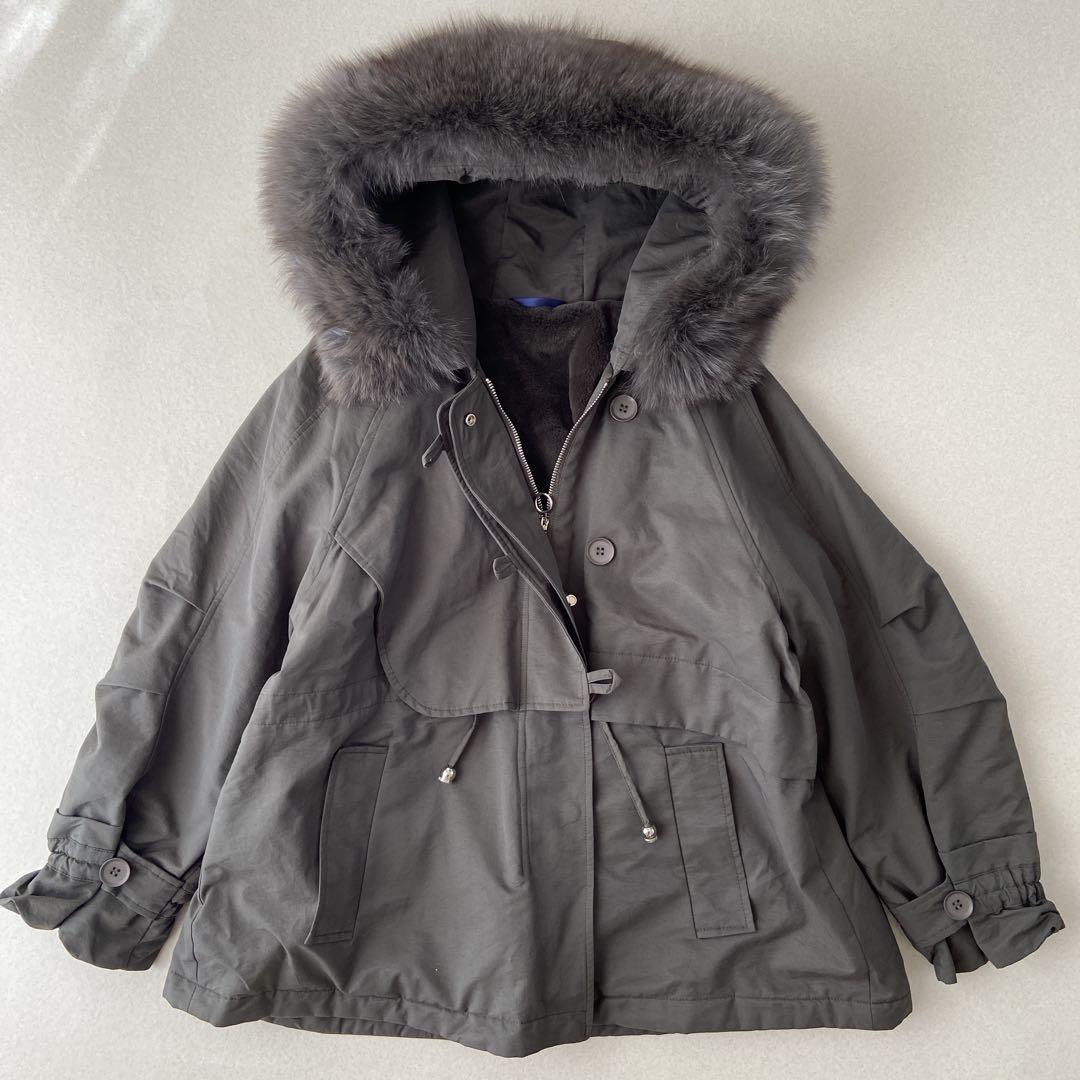 ✨極美品✨ ポリーヌブロー　ラクーンファー　モッズコート　オーバーサイズ　近年