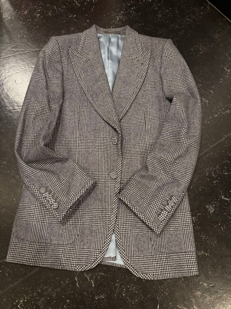 GUCCI×HAHAHA ミケーレ ウールチェックジャケット 44 ハリー