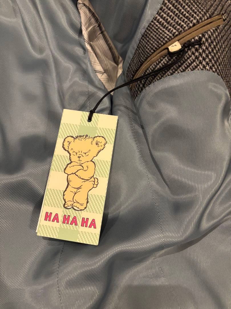 GUCCI×HAHAHA ミケーレ ウールチェックジャケット 44 ハリー
