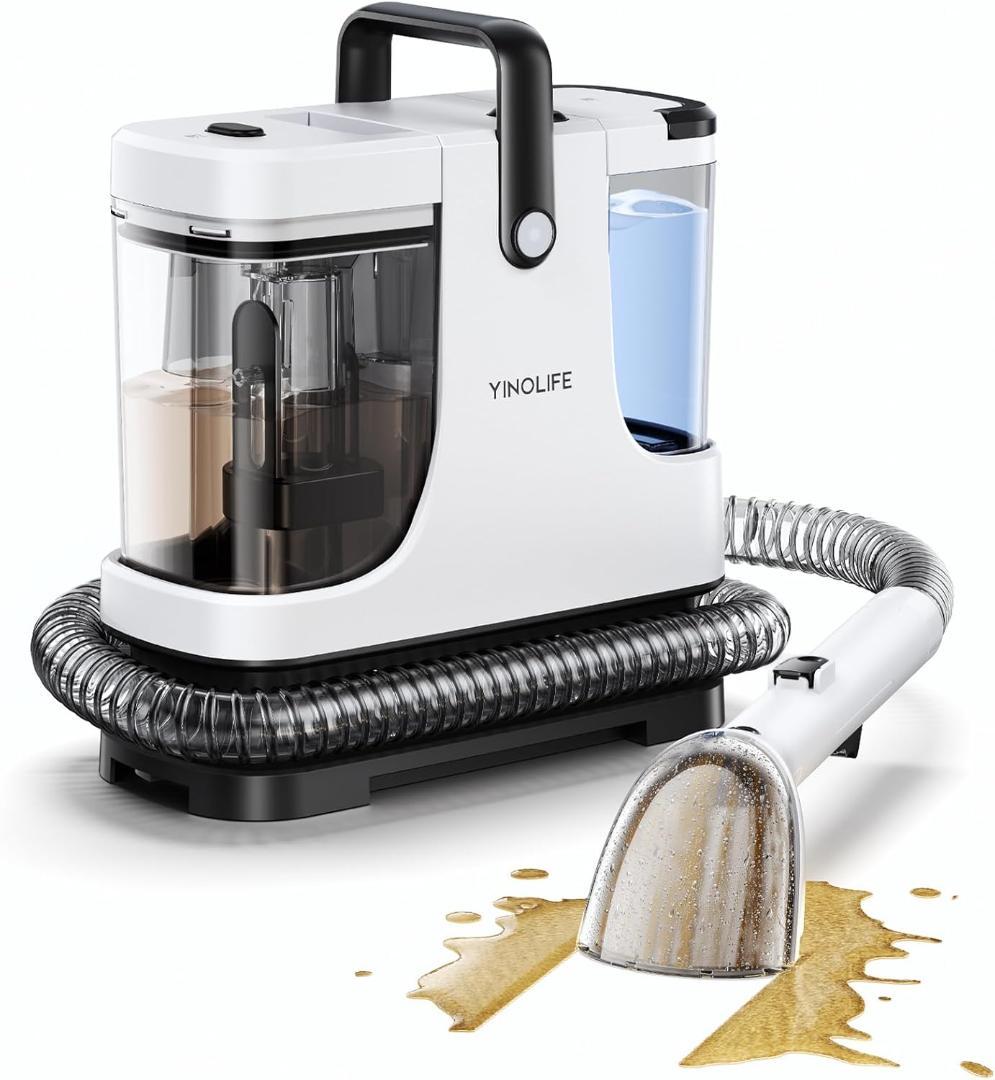 カーペットクリーナー 18000Pa超強吸引力 小型 軽量 操作簡単 大容量