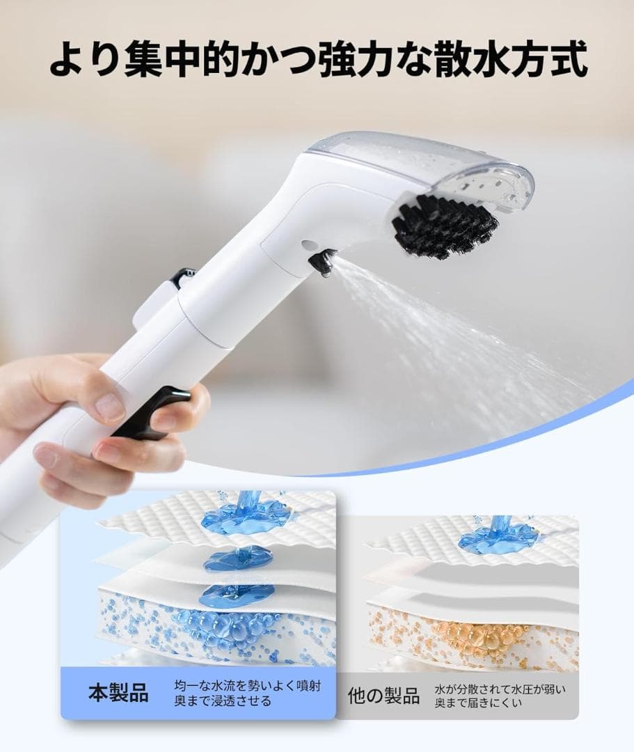 カーペットクリーナー 18000Pa超強吸引力 小型 軽量 操作簡単 大容量