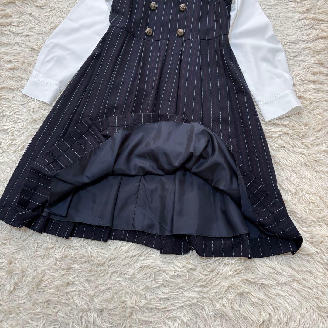 美品✨ELLE en noir プレッピージャンパースカートスーツ165