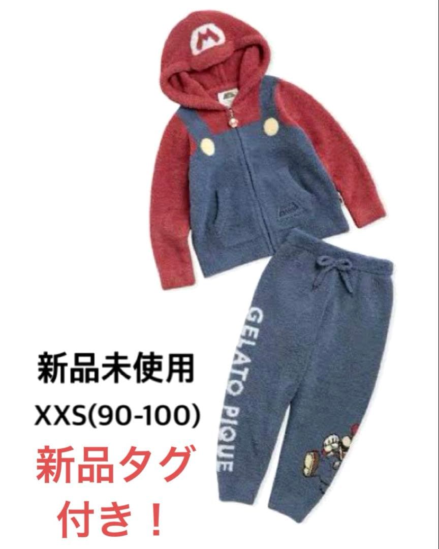 本日限定セール早い者勝ち！ジェラピケ　マリオ　セットアップ　xxs 90-100