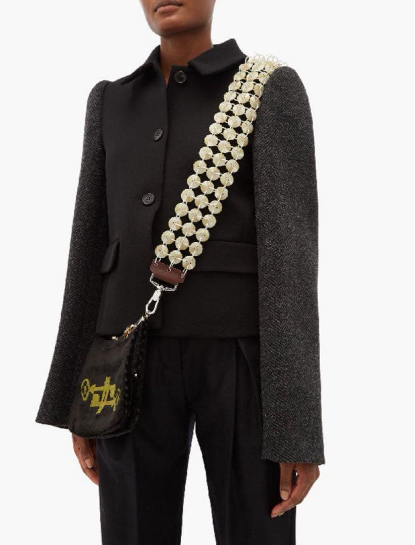 Stefan Cooke Button Strapショルダーストラップ ブラウン