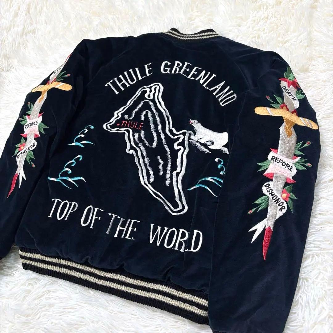 美品　beams boy 別珍スカジャン GREENLAND テーラー東洋　鷹