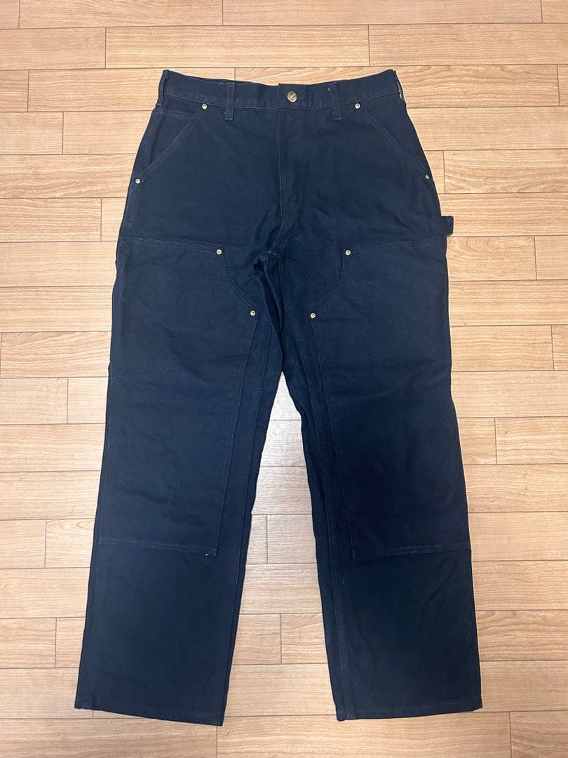 w32×L30carhartt カーハート ダブルニー　BLk