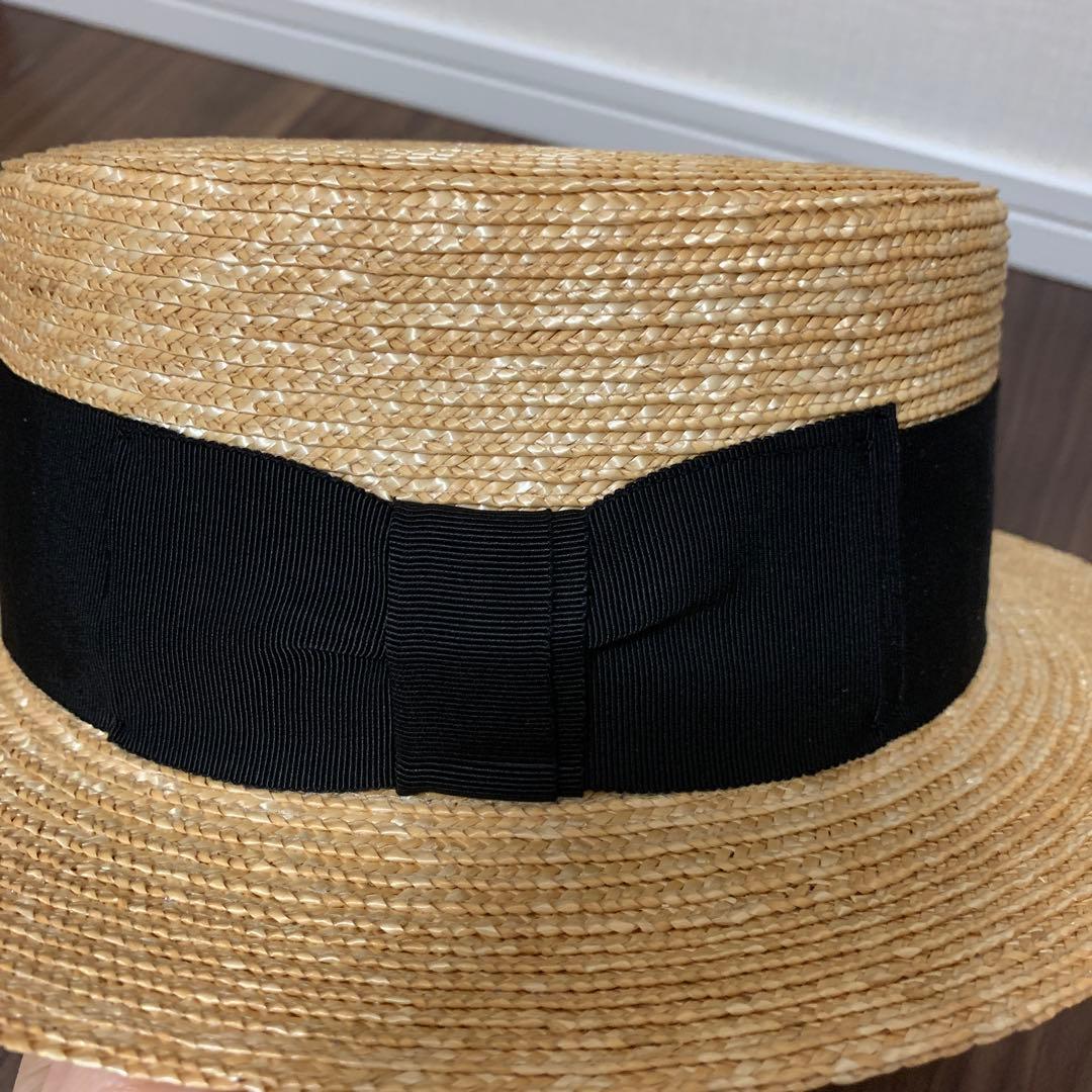 CA4LA カンカン帽　OLD NEW 2 麦わら帽子　ベージュ　M