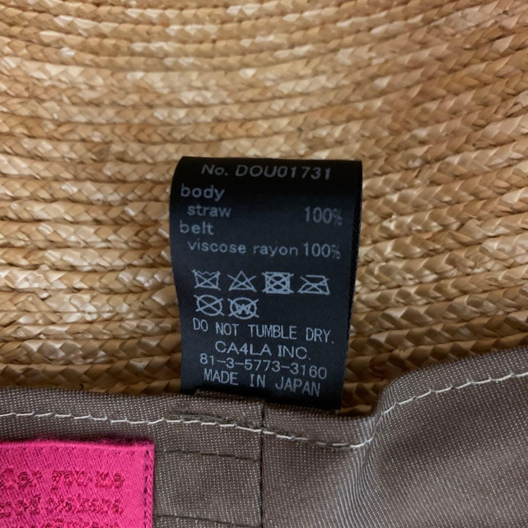 CA4LA カンカン帽　OLD NEW 2 麦わら帽子　ベージュ　M