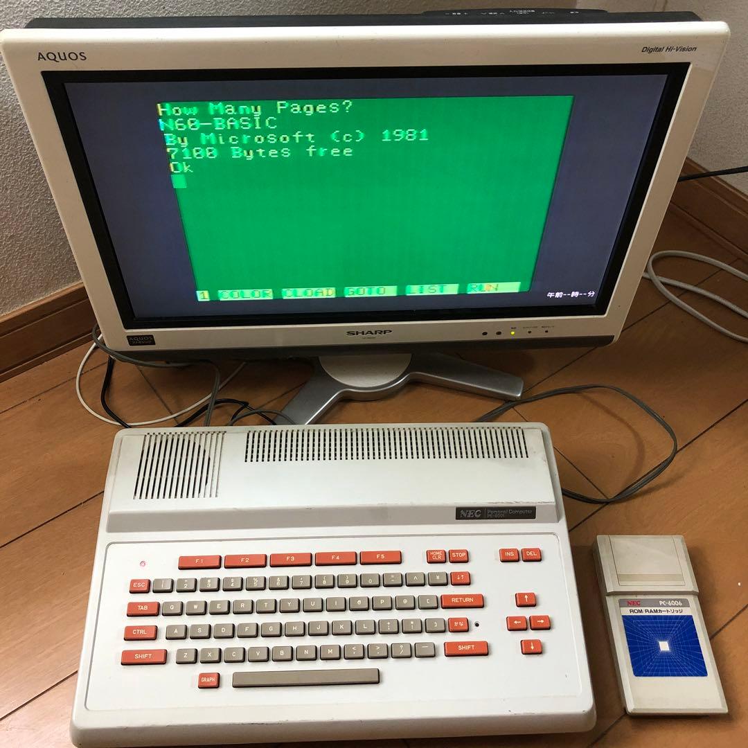 NEC PC-6001 PC-6006 ROM RAM カートリッジ