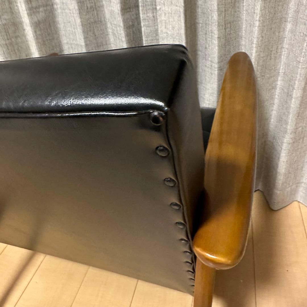 カリモク60 ソファ　1人掛け　ブラック