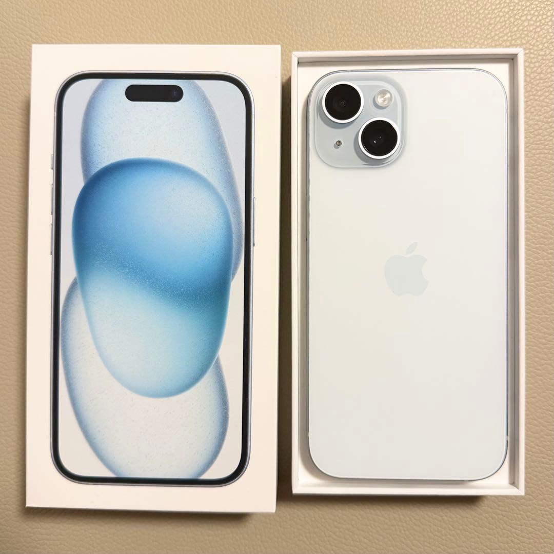 iPhone15 256GB ブルー　SIMフリー　美品