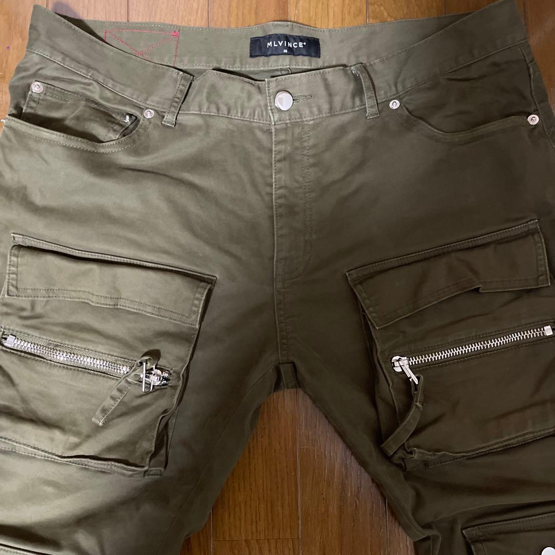 MLVINCE カーゴパンツ 36 オリーブ