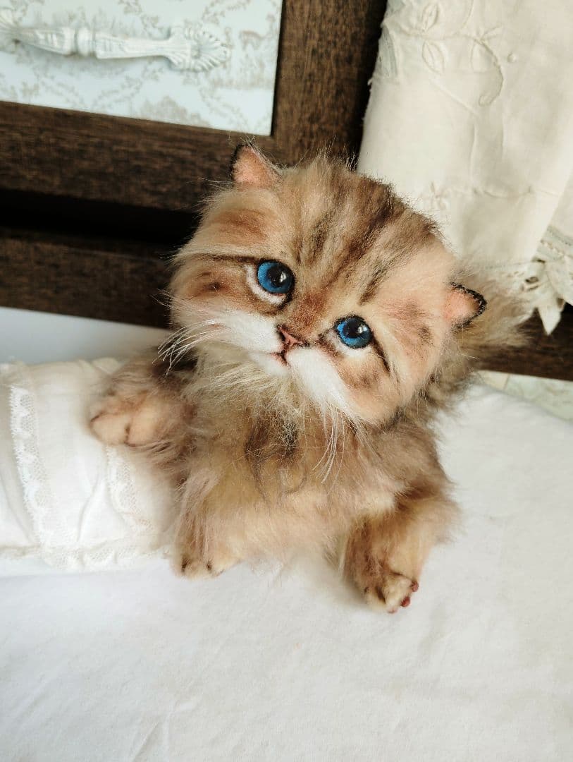 短足よちよちあんよ♡ミヌエット子猫ちゃん♡アートドール♡ぬいぐるみ♡