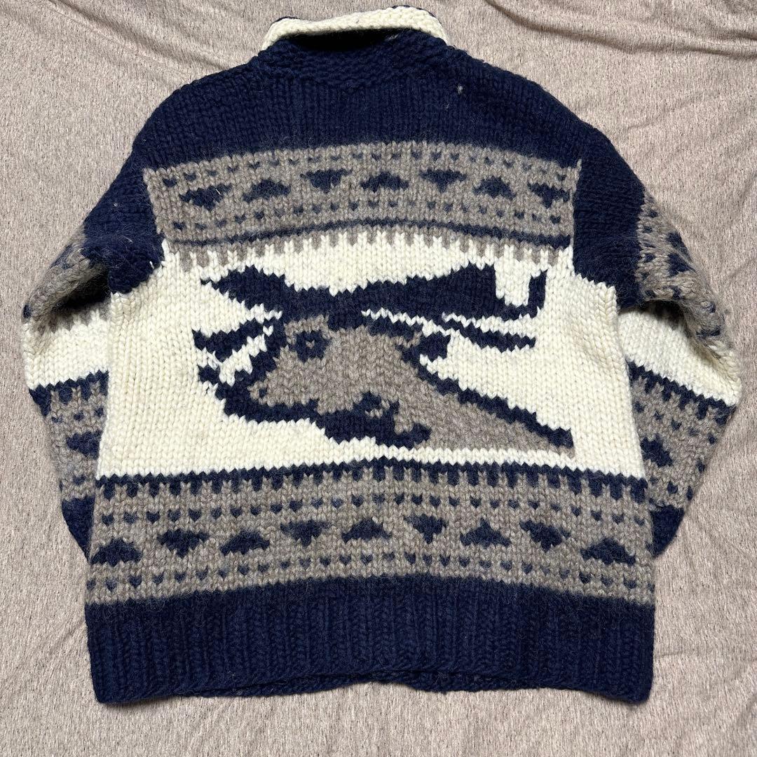 【Kanata】トナカイ柄 カウチンニット