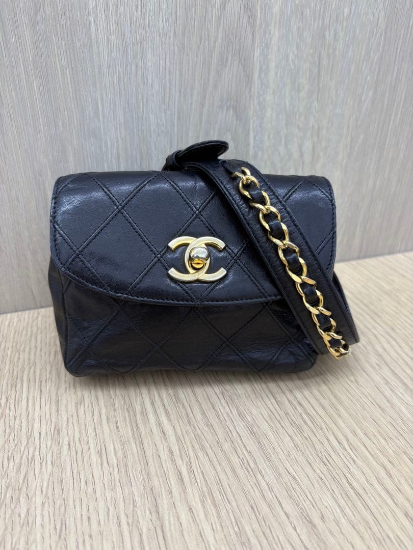 CHANEL　シャネル　マトラッセ　ウエストポーチ　ビコローレ　80/32