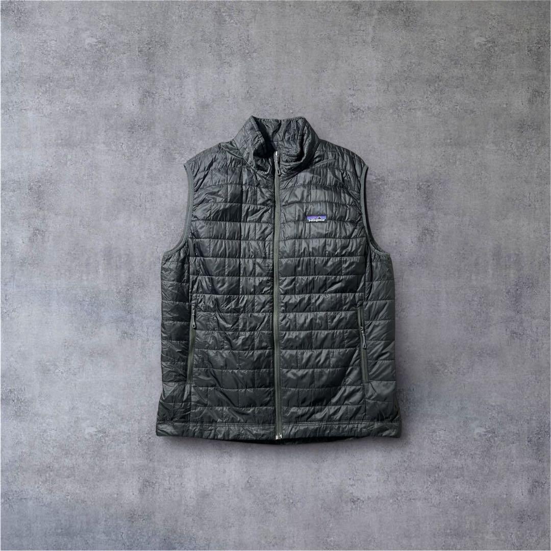 patagonia ナノパフ ベスト プリマロフト グレー L