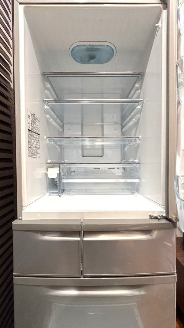 東芝　TOSHIBA 置けちゃうスリム　冷蔵庫　405L 送料無料　シルバー