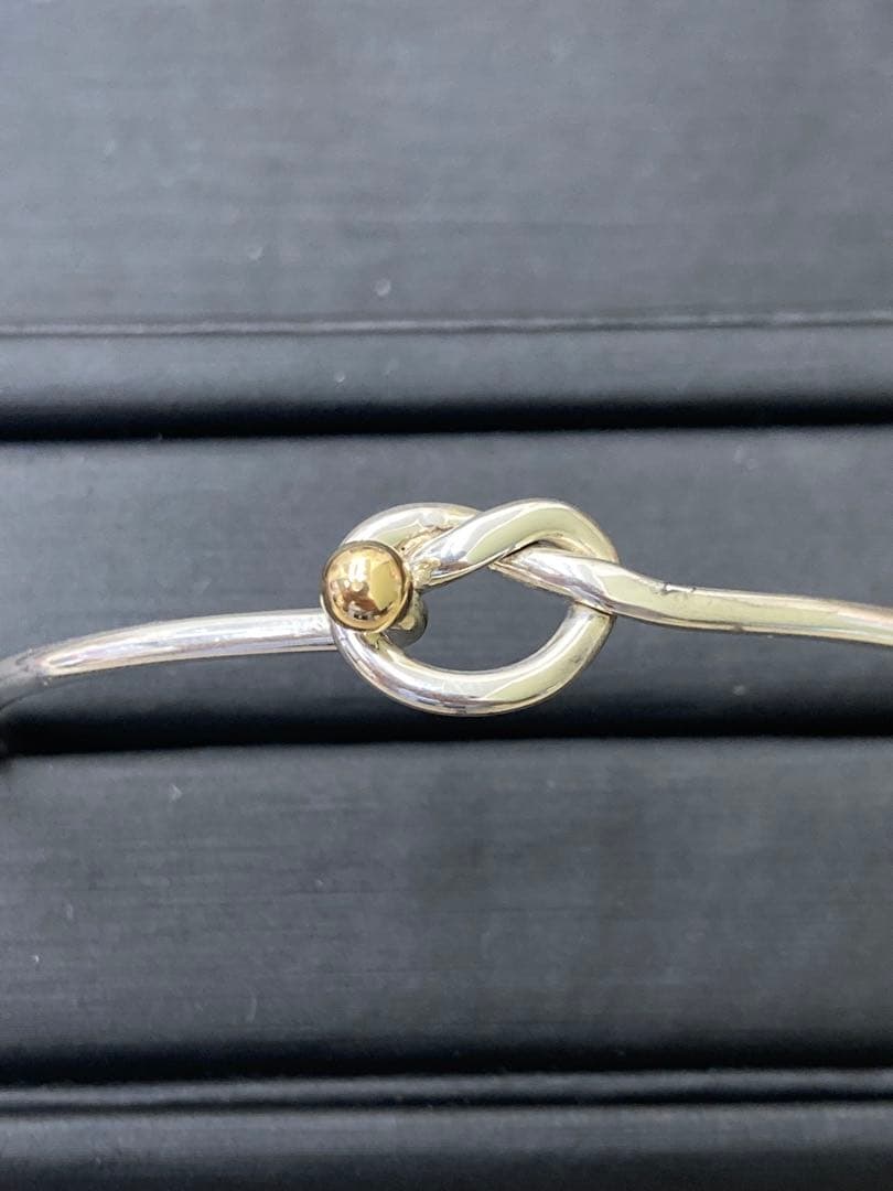 Tiffany & Co. ティファニーラブノットブレスシルバーゴールドバングル