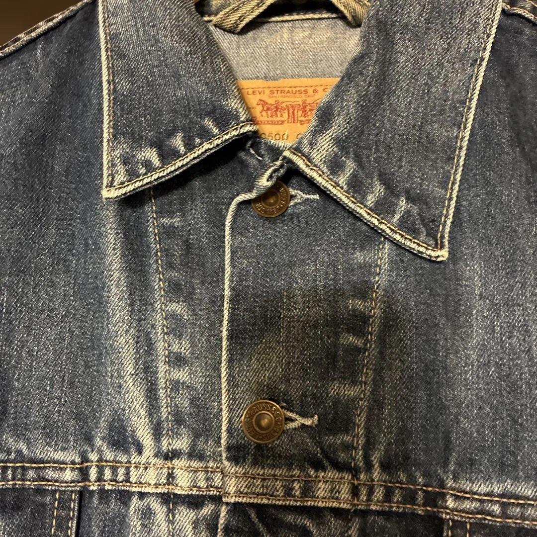 リーバイスデニムジャケット XLサイズ　ハチノスリペア有り