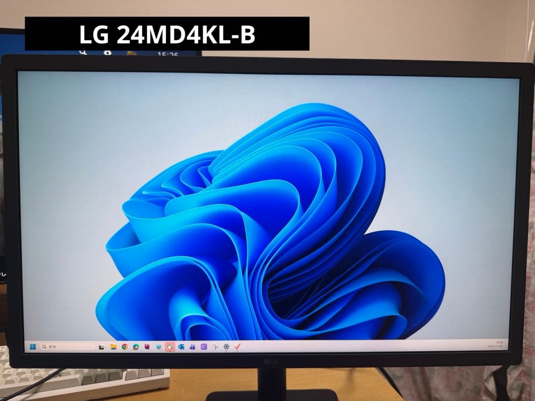 LG 24MD4KL-B 4K液晶モニター　Thunderbolt3対応