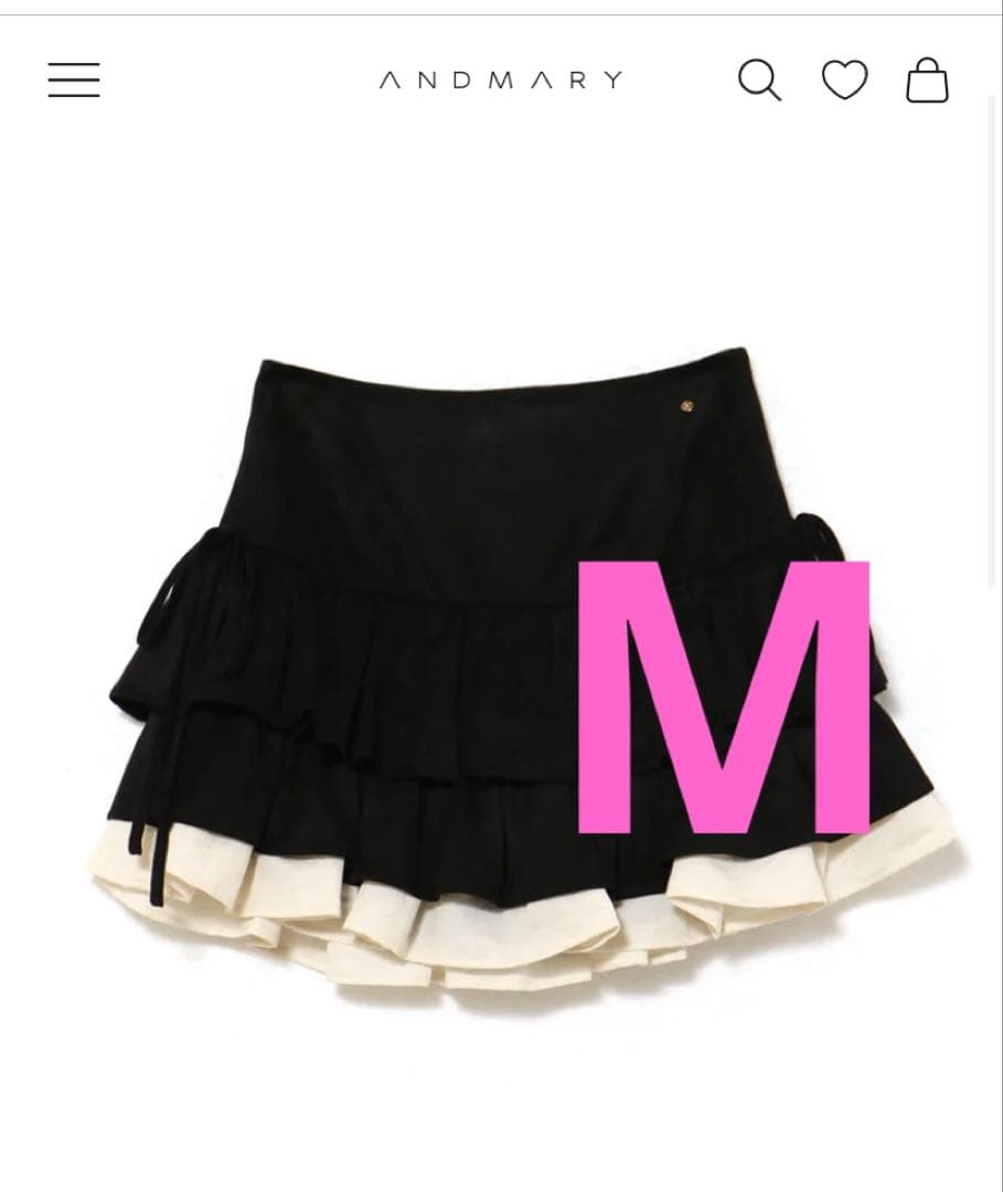 スカート andmary Mel gather skirt M