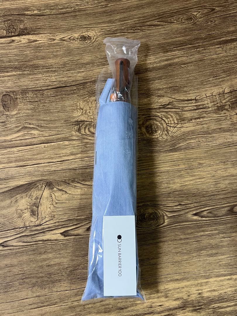 サンバリア100 日傘 2段折り moku (ブルー)