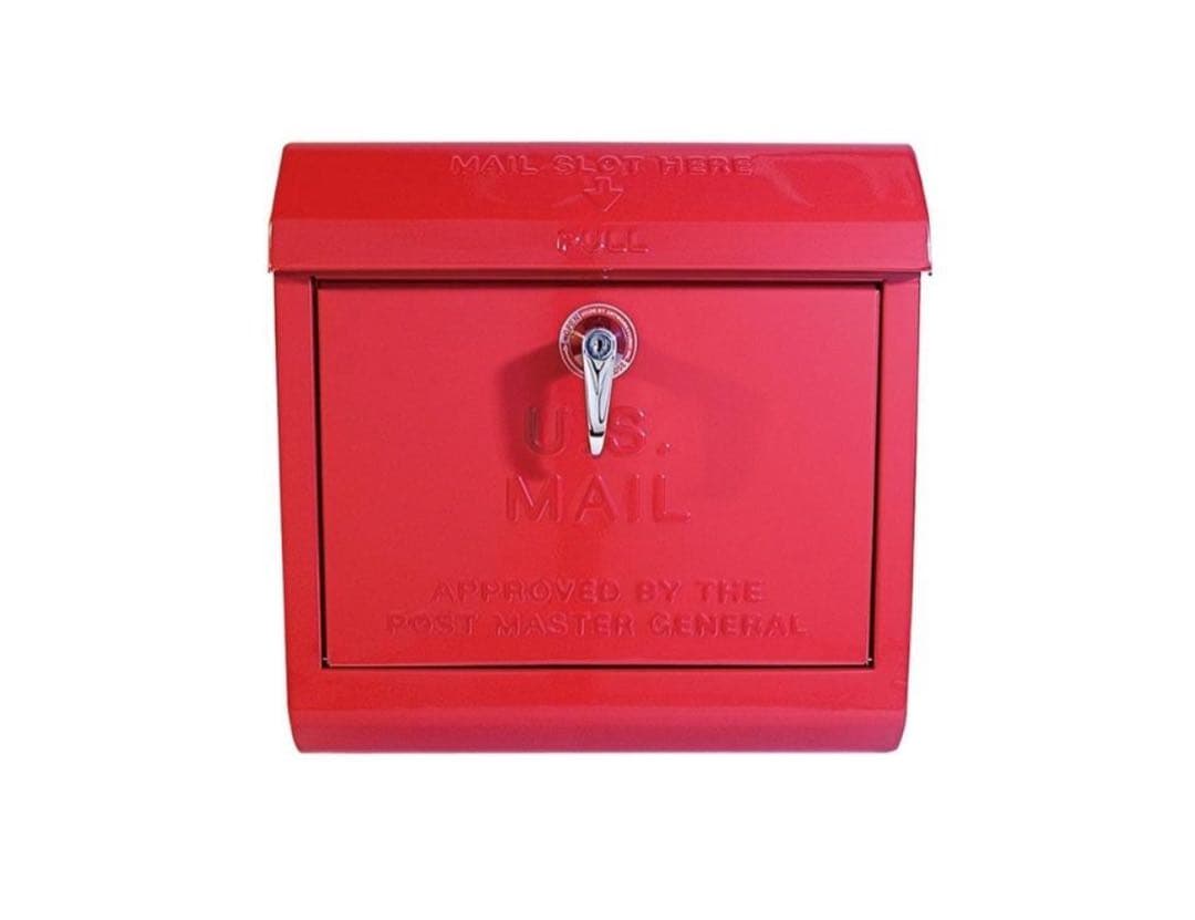 U.S. Mail box 郵便ポスト アートワークスタジオ レッド 文字有り