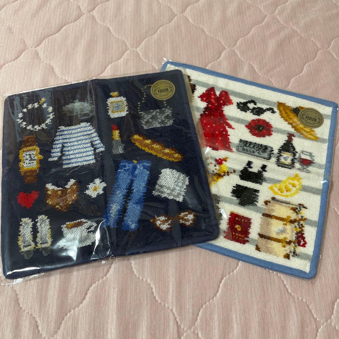 ☆新品未使用☆フェイラー イエナ コラボハンカチ 2枚セット