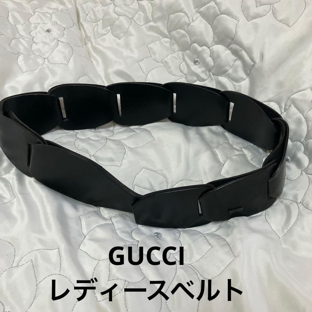 値下げ‼️GUCCI ブラックレザーベルト