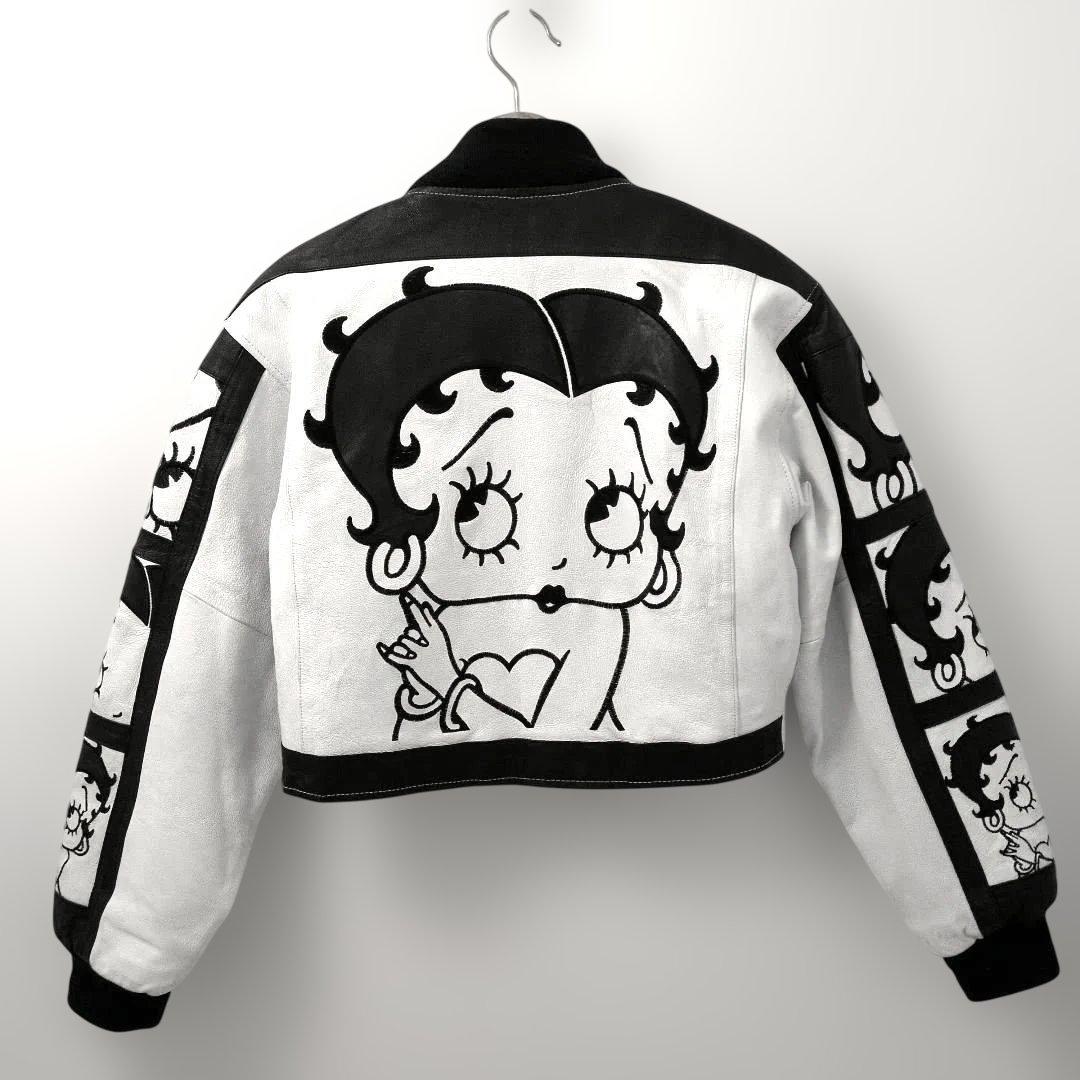 betty boop montanatoons ジャケット 革 レザー ベティ