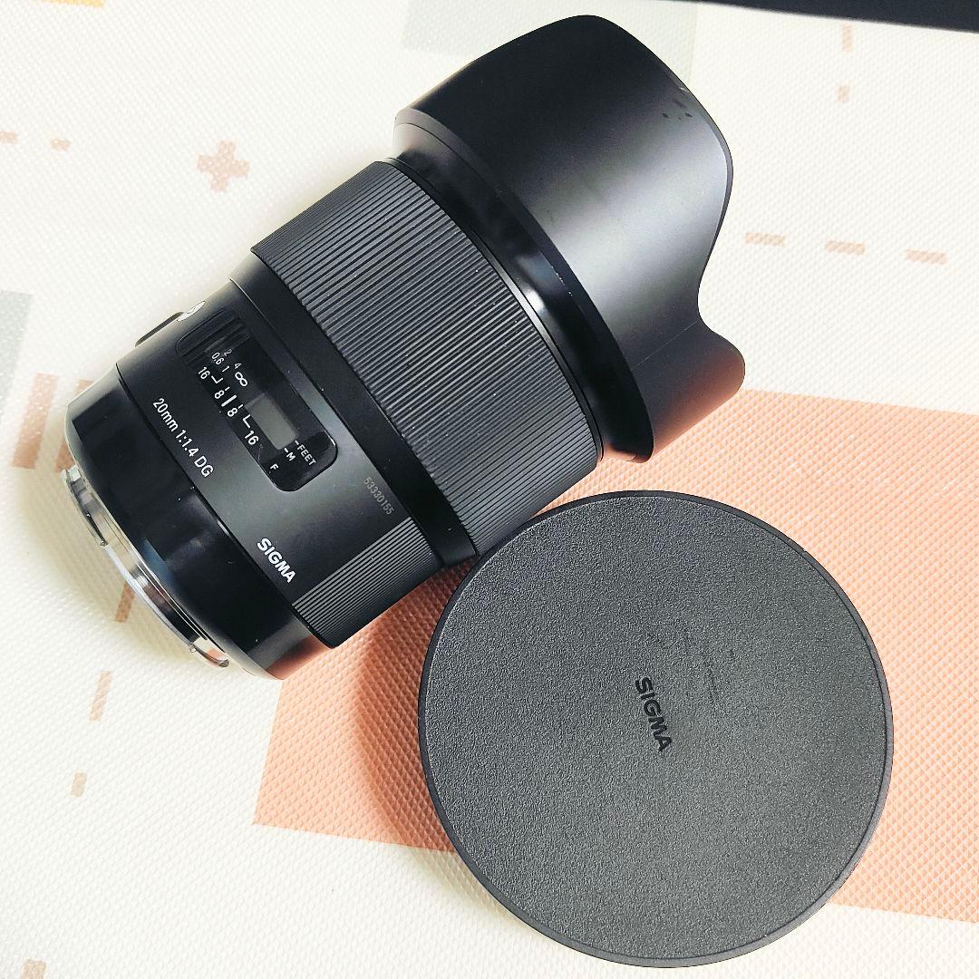 SIGMA 20mm F1.4 DG Art レンズ　EFマウント