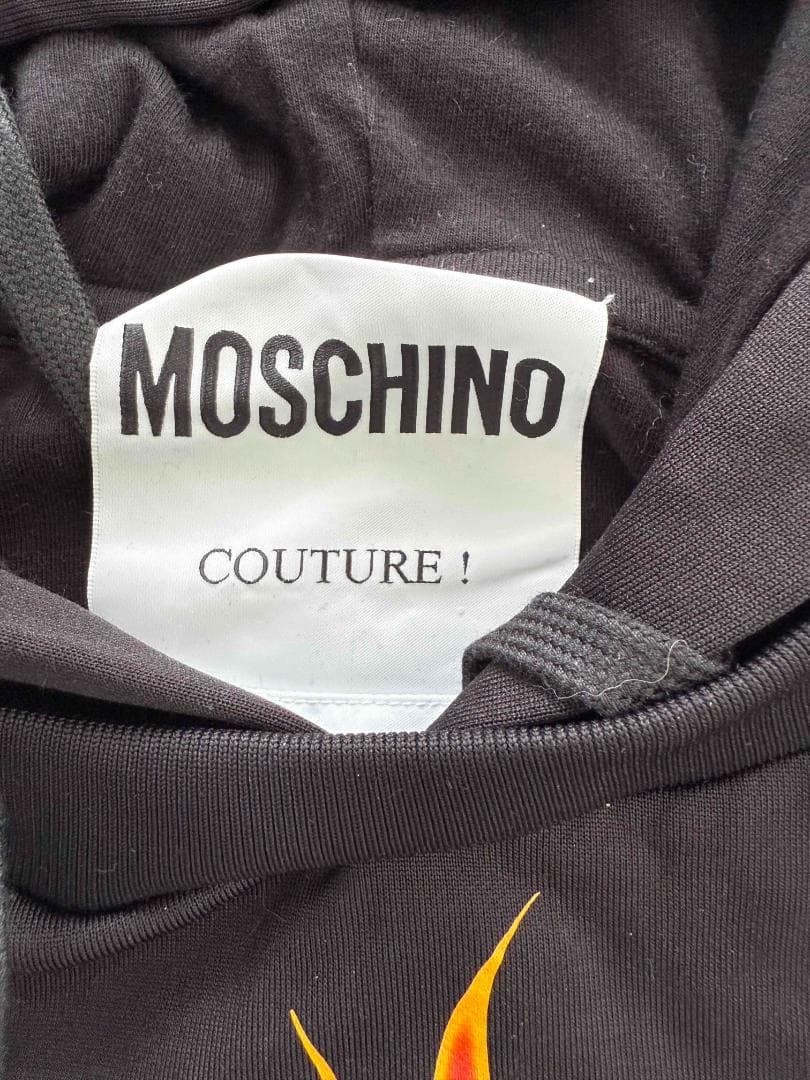 MOSCHINO COUTURE ! 炎プリント パーカー