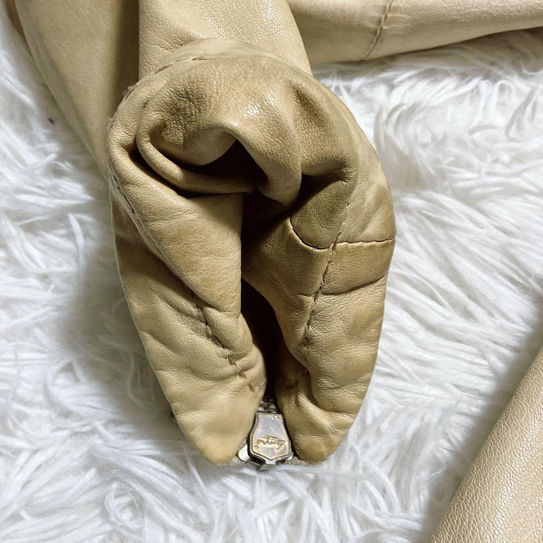 エンポリオアルマーニ　シングルライダースジャケット　ダブルジップ　ロゴジップ