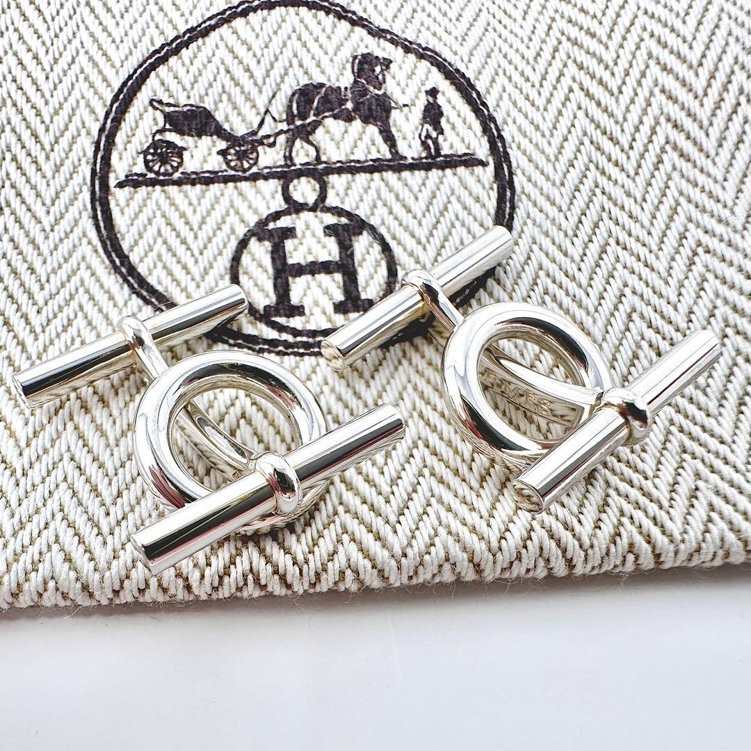 HERMES ミニ　シェーヌダンクル　シルバー　カフス　Ag925