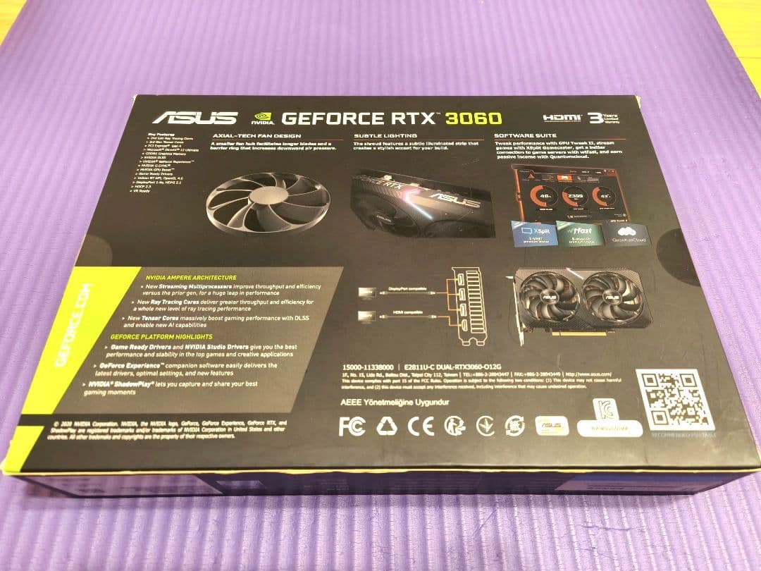 グラフィックボード・グラボ・ビデオカード ASUS RTX 3060 12GB DUAL