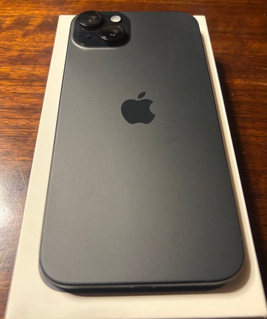 【美品・傷無し】iPhone 15 Plus 128GBブラック SIMフリー