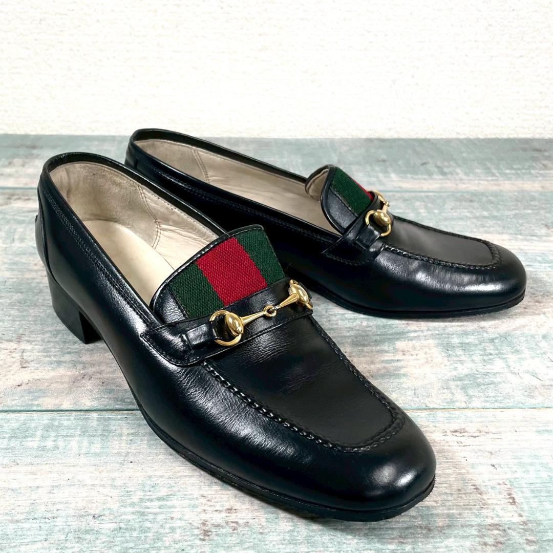 美品 70's OLD GUCCI ホースビット 入手困難 35 1/2 厚底