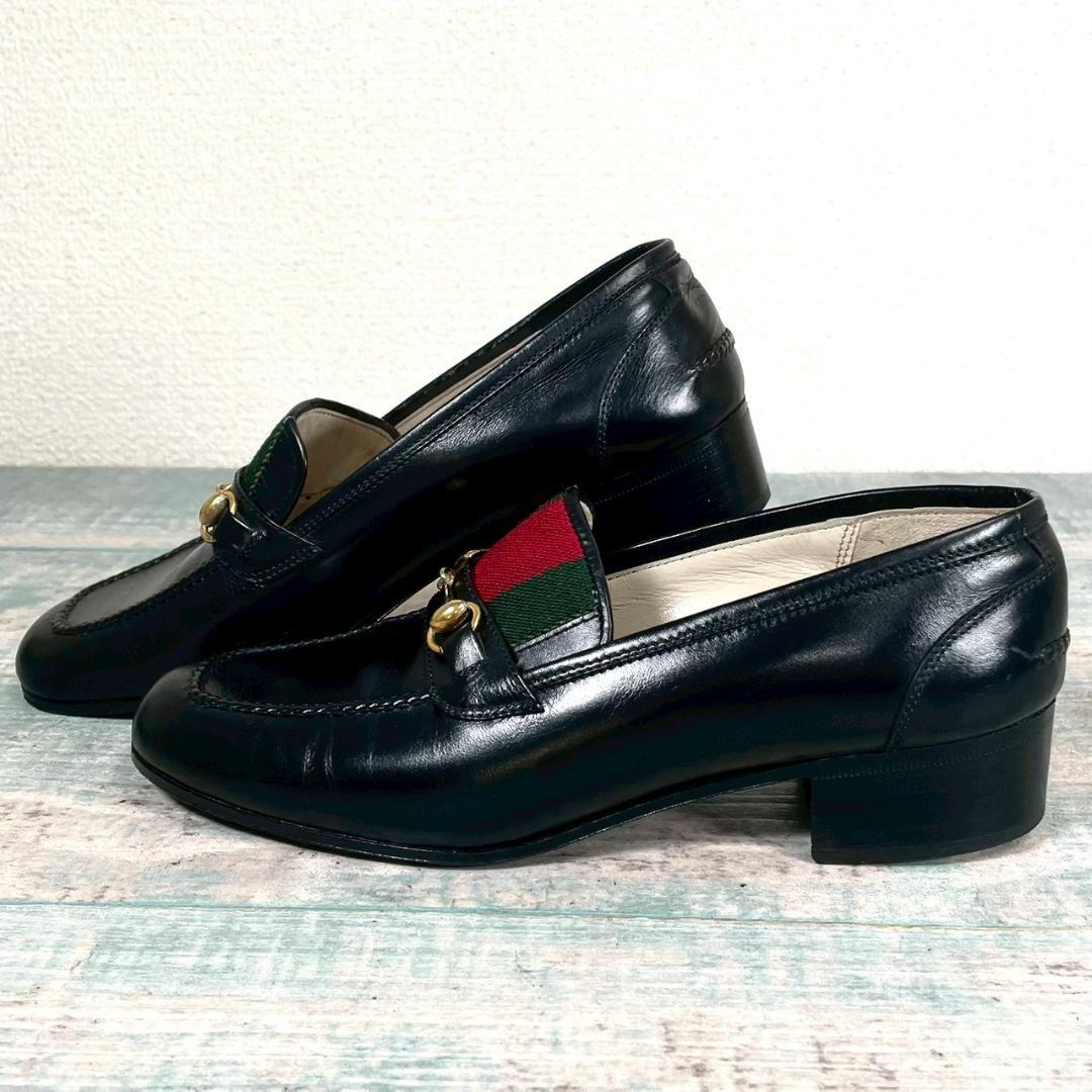 美品 70's OLD GUCCI ホースビット 入手困難 35 1/2 厚底