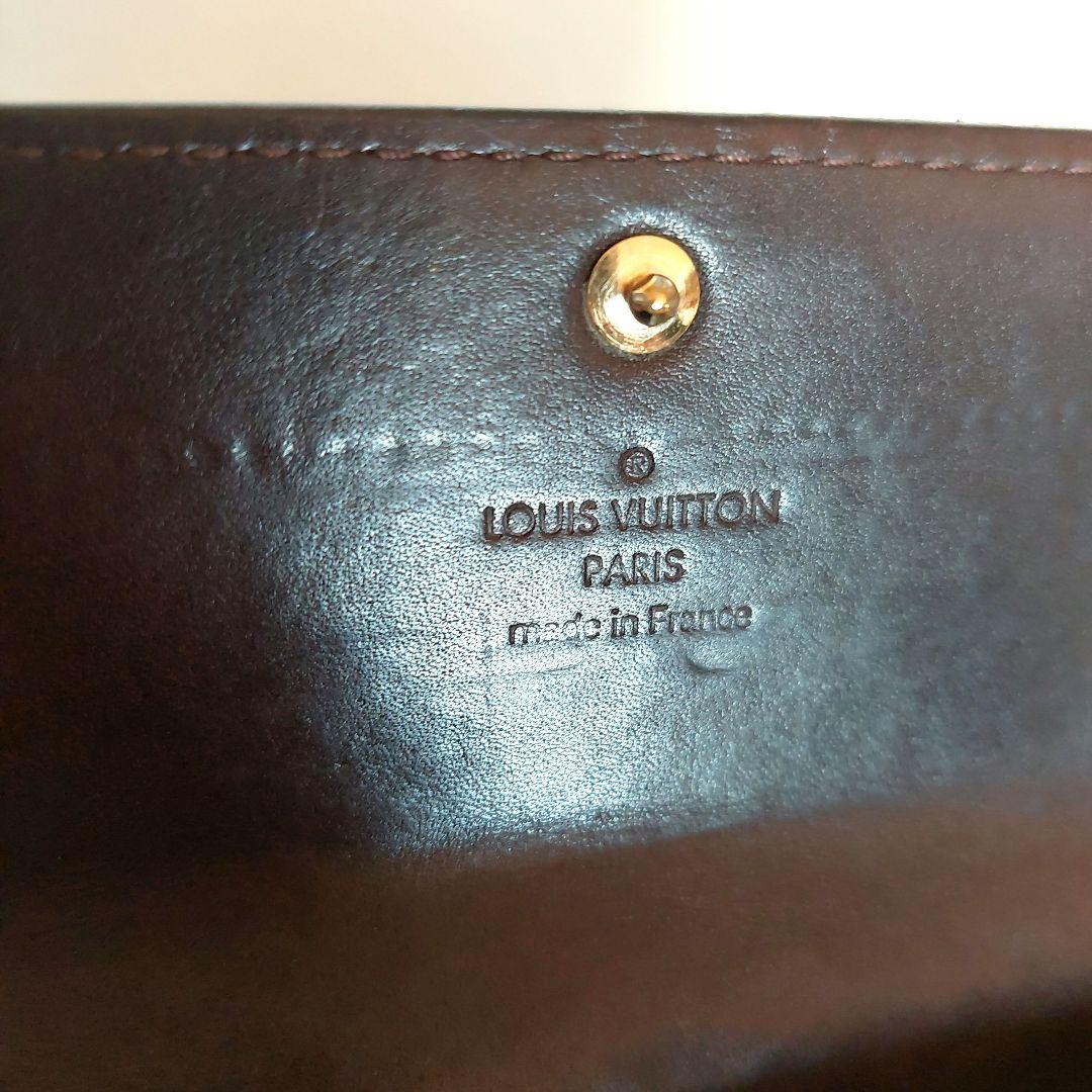 美品 ルイヴィトン ヴェルニ アマラント 10枚カード ファスナー長財布ボルドー