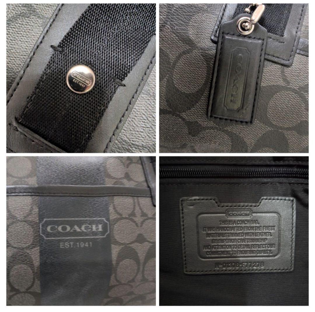 美品　即日発送　COACH ボストンバッグ レザー　PVC 旅行鞄　F77278